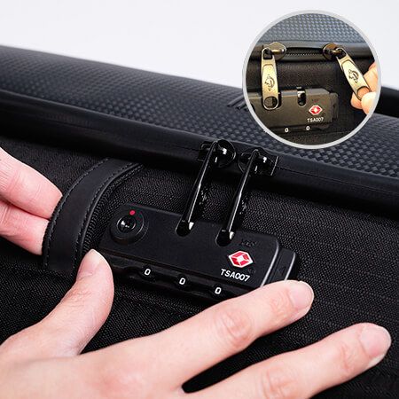 Anti-theft Design Motorcycle Tail bag with TSA Combination Lock